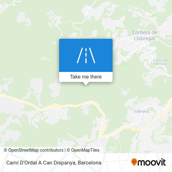 Camí D'Ordal A Can Dispanya map