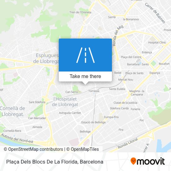 Plaça Dels Blocs De La Florida map