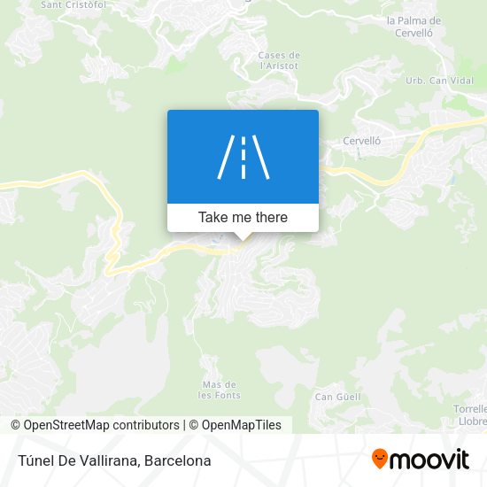 Túnel De Vallirana map
