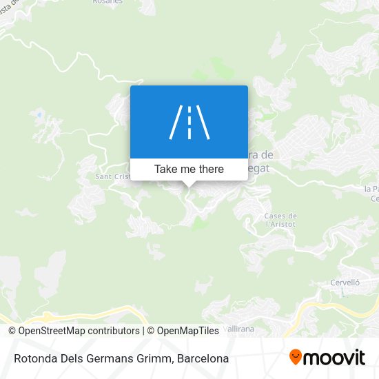 Rotonda Dels Germans Grimm map