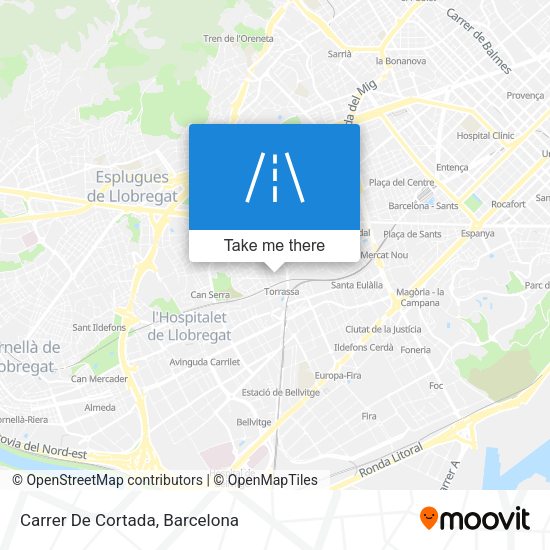 Carrer De Cortada map