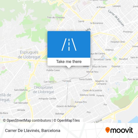Carrer De Llavinés map