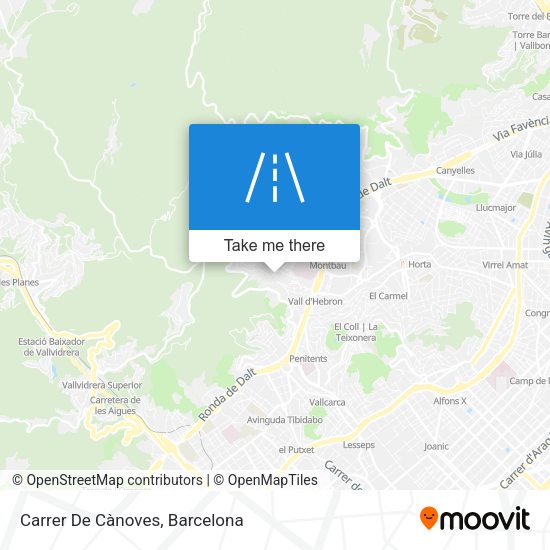Carrer De Cànoves map