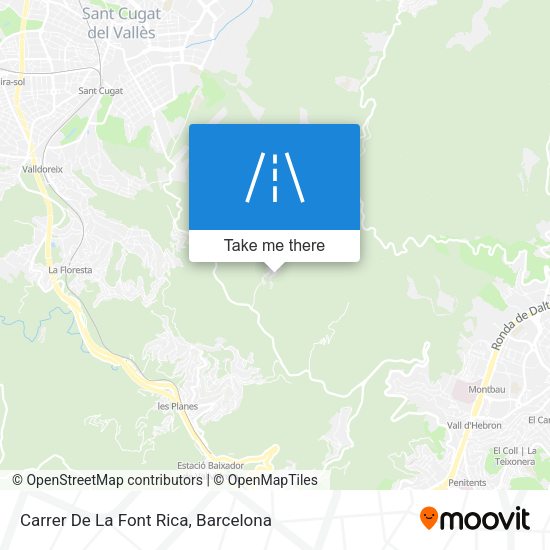 Carrer De La Font Rica map