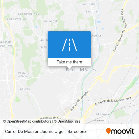 Carrer De Mossèn Jaume Urgell map