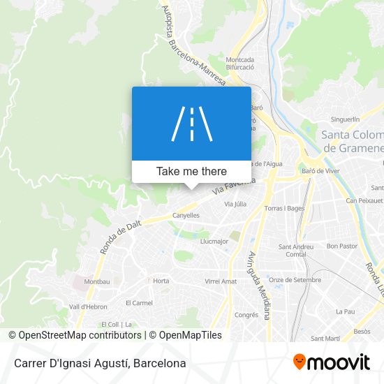 Carrer D'Ignasi Agustí map