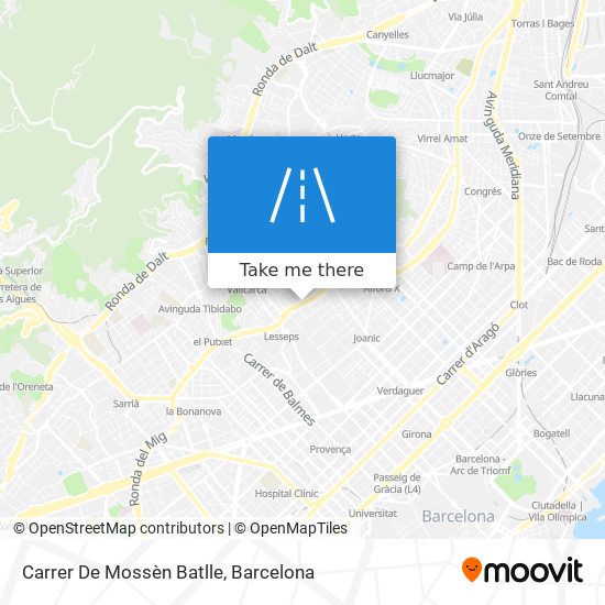 mapa Carrer De Mossèn Batlle