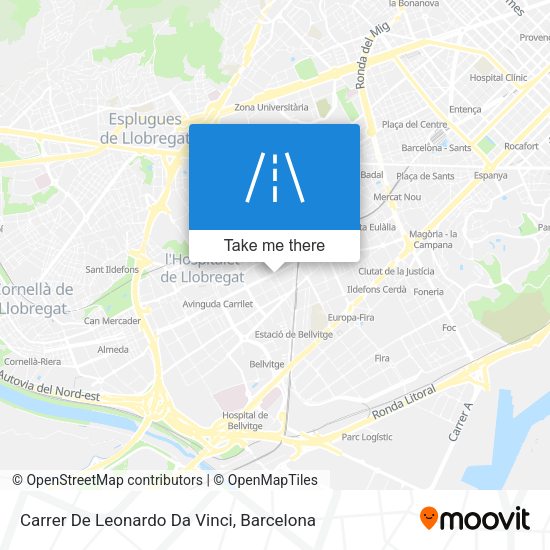 Carrer De Leonardo Da Vinci map