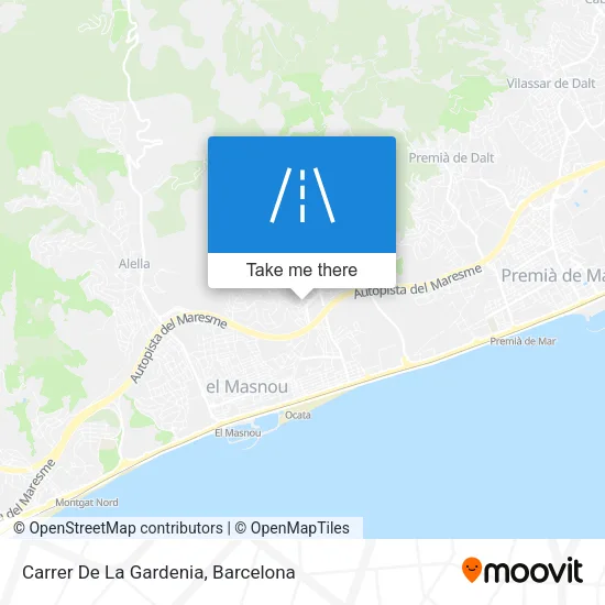 mapa Carrer De La Gardenia