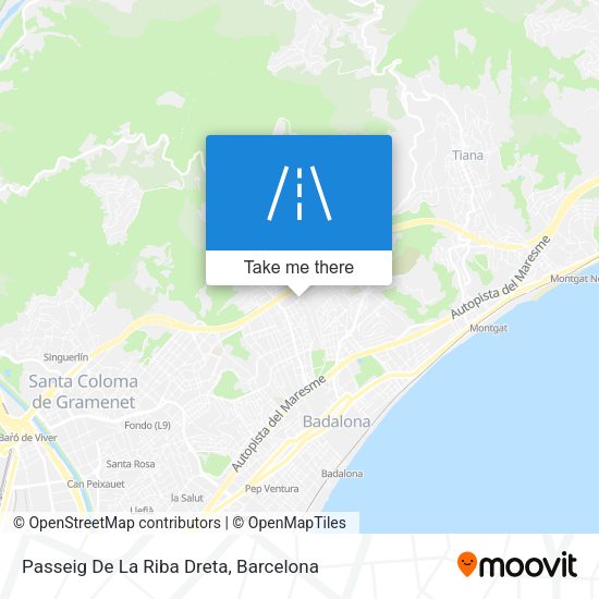 Passeig De La Riba Dreta map