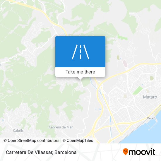 Carretera De Vilassar map