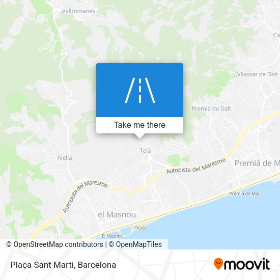 Plaça Sant Marti map