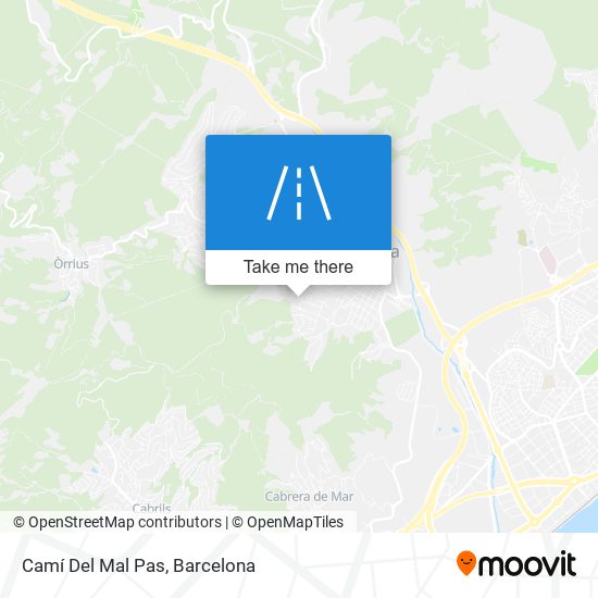 Camí Del Mal Pas map