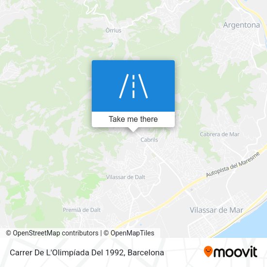Carrer De L'Olimpíada Del 1992 map