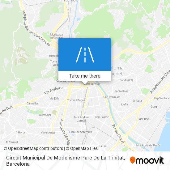 mapa Circuit Municipal De Modelisme Parc De La Trinitat