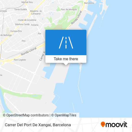 Carrer Del Port De Xangai map