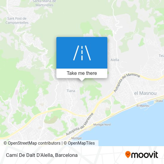 Camí De Dalt D'Alella map