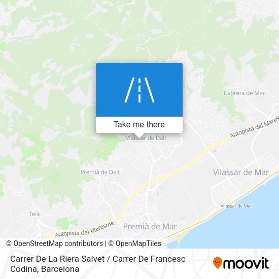 Carrer De La Riera Salvet / Carrer De Francesc Codina map