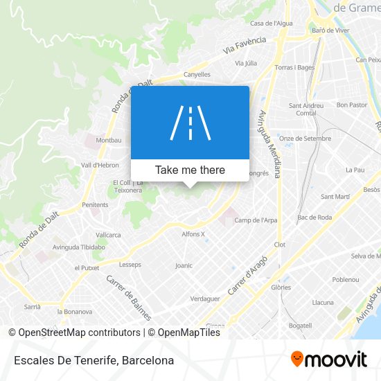 Escales De Tenerife map