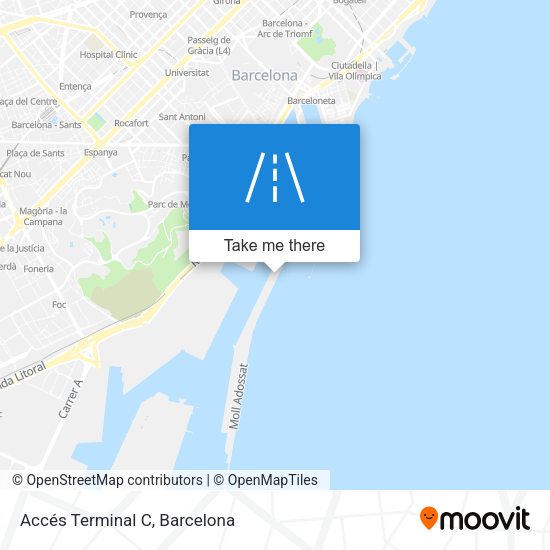 Accés Terminal C map