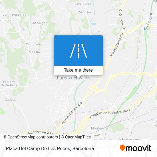 Plaça Del Camp De Les Peces map
