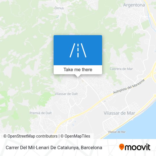 Carrer Del Mil·Lenari De Catalunya map
