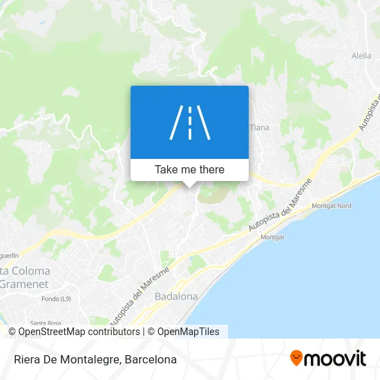 Riera De Montalegre map