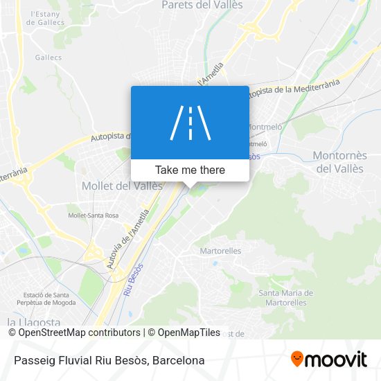 Passeig Fluvial Riu Besòs map