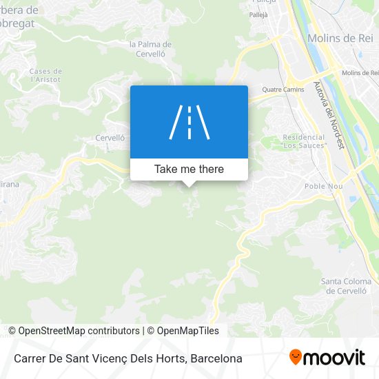 Carrer De Sant Vicenç Dels Horts map