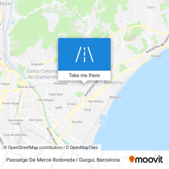 Passatge De Mercè Rodoreda I Gurguí map