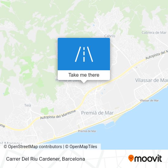 Carrer Del Riu Cardener map