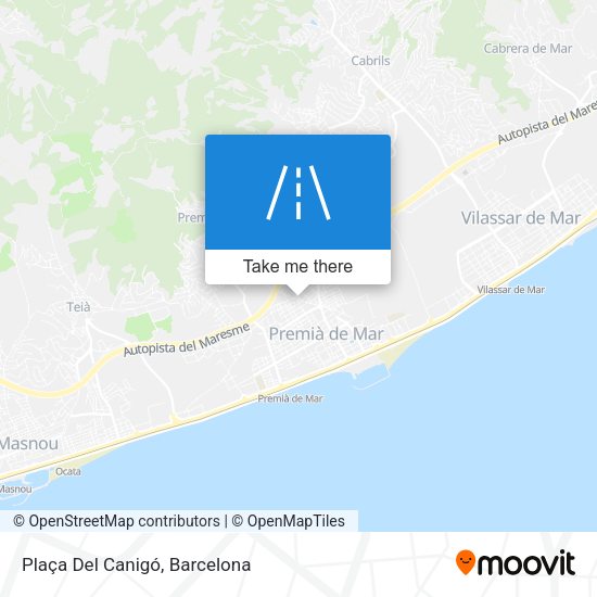 Plaça Del Canigó map
