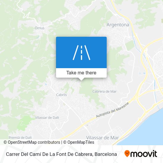Carrer Del Camí De La Font De Cabrera map