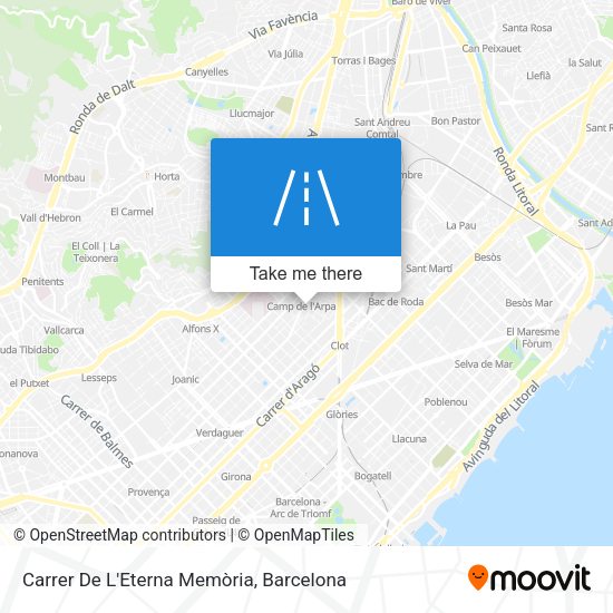 Carrer De L'Eterna Memòria map