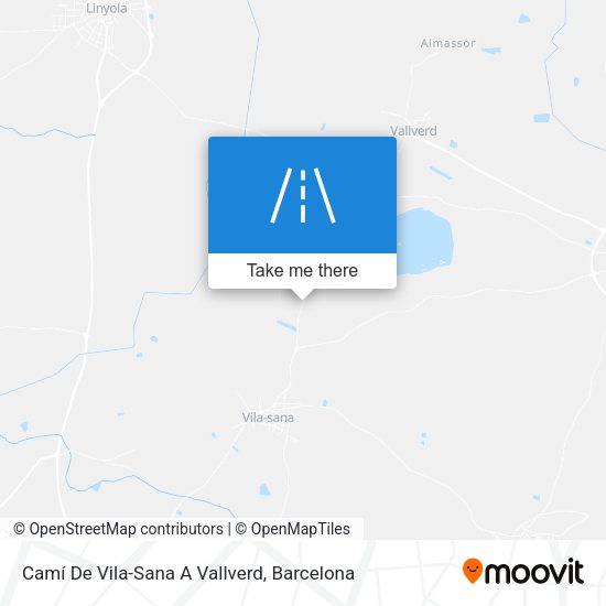 Camí De Vila-Sana A Vallverd map