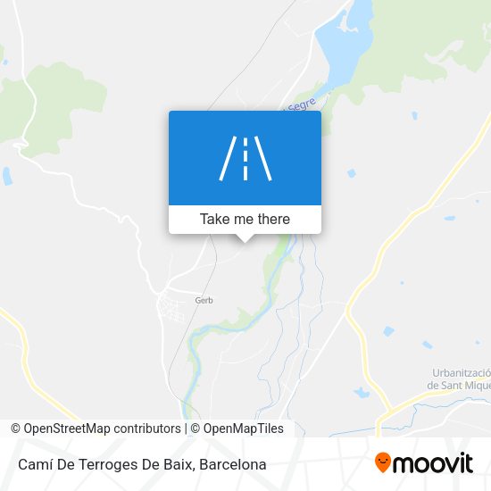 Camí De Terroges De Baix map