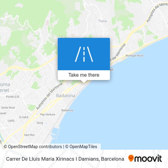 Carrer De Lluís Maria Xirinacs I Damians map
