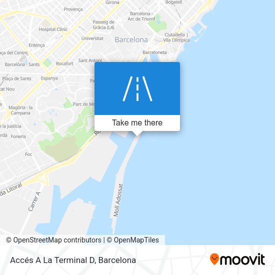 Accés A La Terminal D map