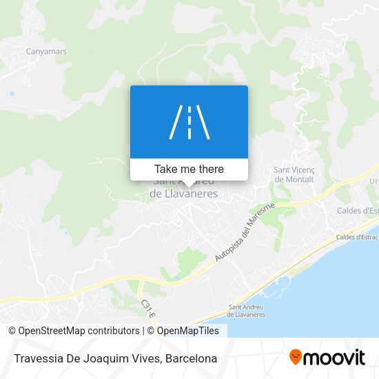 Travessia De Joaquim Vives map