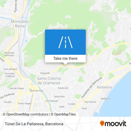 Túnel De La Pallaresa map