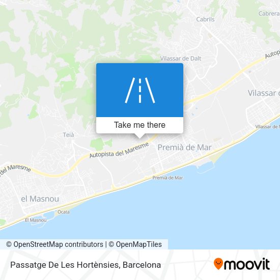 Passatge De Les Hortènsies map