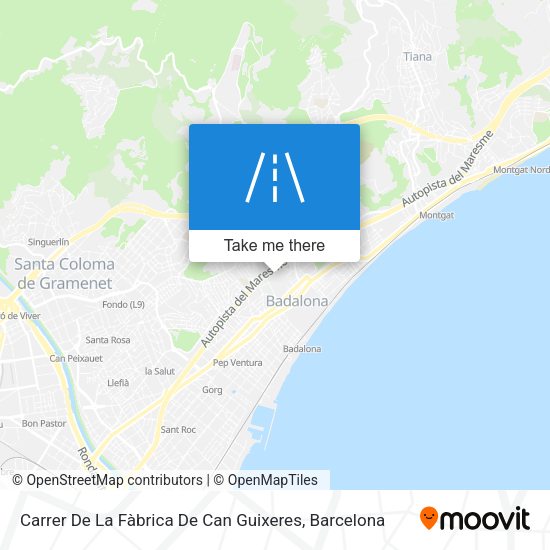 Carrer De La Fàbrica De Can Guixeres map