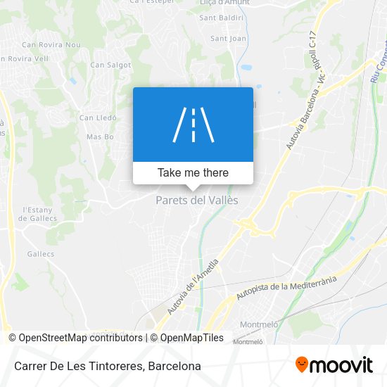 Carrer De Les Tintoreres map