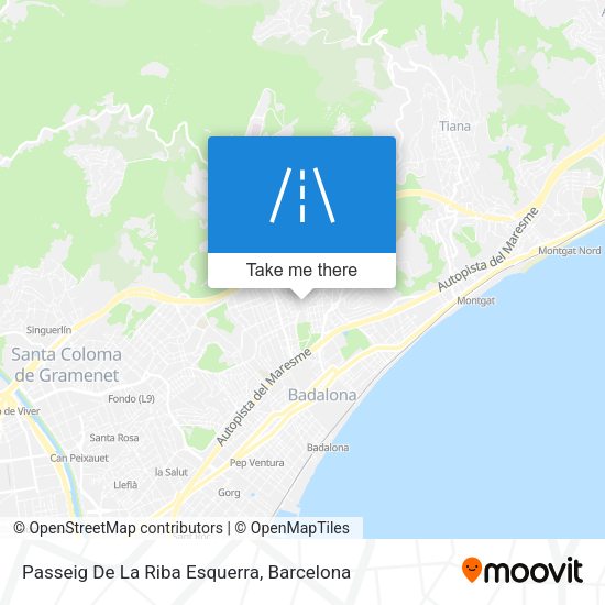 Passeig De La Riba Esquerra map