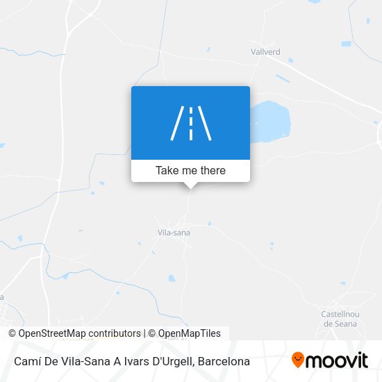 Camí De Vila-Sana A Ivars D'Urgell map