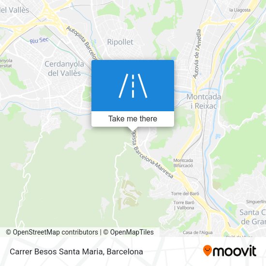 Carrer Besos Santa Maria map