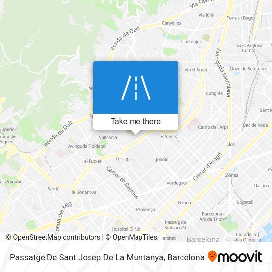 Passatge De Sant Josep De La Muntanya map