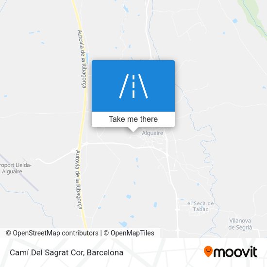 Camí Del Sagrat Cor map