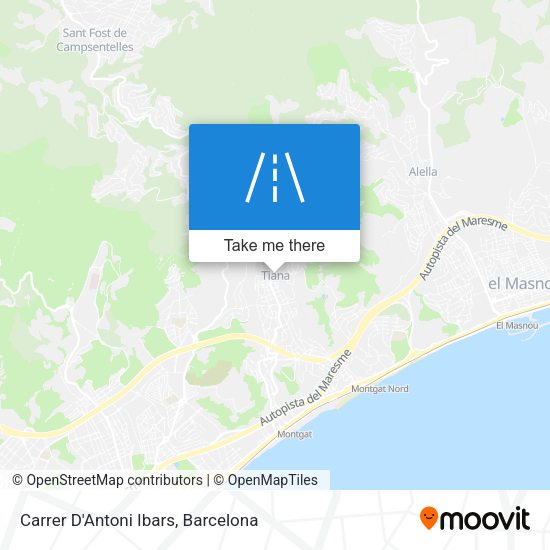 Carrer D'Antoni Ibars map