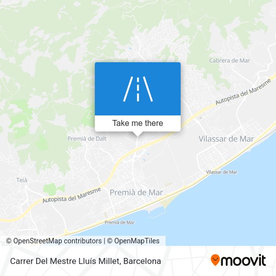 Carrer Del Mestre Lluís Millet map
